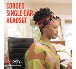 Casque micro filaire Poly Blackwire 3215