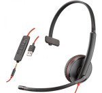 Casque filaire Plantronics Blackwire C3215 1 écouteur