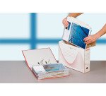 Boîte archives carton Esselte Boxy - Dos 10 cm - Haute résistance - Blanche