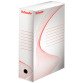 Boîte archives carton Esselte Boxy - Dos 8 cm - Haute résistance - Blanche - Lot de 5