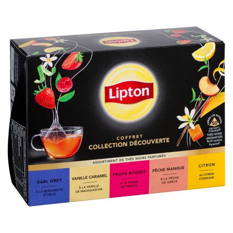 Fragrant Lipton flavored teas discovery collection - Box of 50 sachets