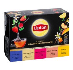 Thés parfumés Lipton collection découverte - Coffret de 50 sachets