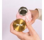 Botella isotérmica de acero inoxidable 0,35 L serie Lava Rosa MILAN