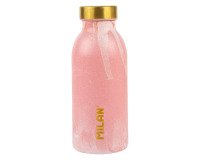 Botella isotérmica de acero inoxidable 0,35 L serie Lava Rosa MILAN