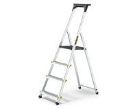 En_scala in alluminio 1 lato 4 gradini + mensola