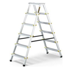 En_scala in alluminio 2 lati 2x6 gradini pro