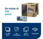Tork Panno ultraresistente per pulizia industriale blu W4 - 4 confezioni da 60 panni