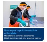Tork Panni assorbenti per pulizia industriale grigi W4, morbidi e flessibili - 4 confezioni da 120 panni