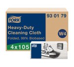 Tork Panni ultraresistenti per pulizia biologici al 99% - 4 confezioni da 105 panni