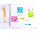 Post-it Notes Colour Notes 51 x 51 mm Blue, Green, Orange, Pink  Plain 12 Pads of 100 Sheets