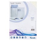 Pochettes plastique Tyvek 250 x 353 sans soufflet - Paquet de 20