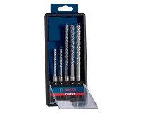 Kofferset van 5 Bosch EXPERT SDS plus-7X-boren (5/6/6/8/10 mm) voor boorhamer