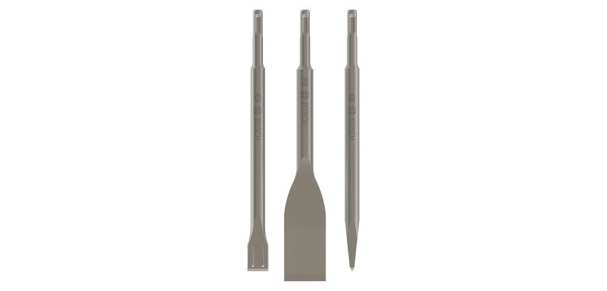 Set of 3 Bosch PRO SDS plus-5C chisels