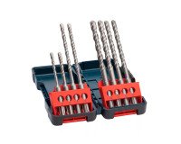 Kofferset met 8 Bosch SDS plus-3 boren, 5 - 10 mm