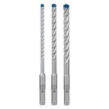 Set of 3 Bosch EXPERT SDS plus-7X drill bits for rotary hammer (6/8/10 mm)