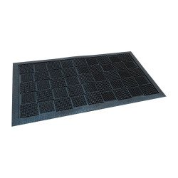 Tapis caoutchouc gratte pieds à picots noir 70 x 40 cm