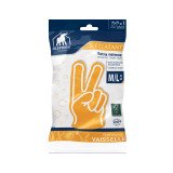Gants vaisselle L'Eclatant latex jaune seconde peau - La paire, taille M/L