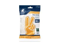 Handschoenen voor vaatwas L'Eclatant latex geel tweede huid - per paar, maat M/L