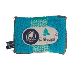 Eponge microfibre lavable multi-usages - Paquet de 2