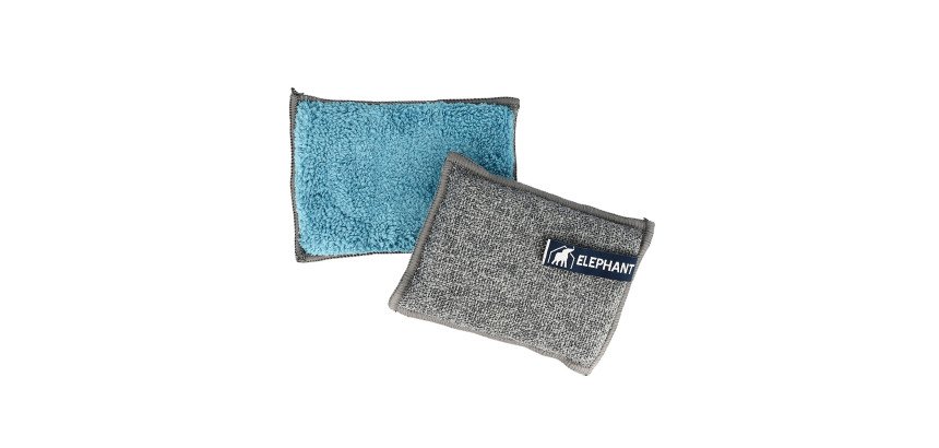 Éponge microfibre lavable multi-usages - Paquet de 2
