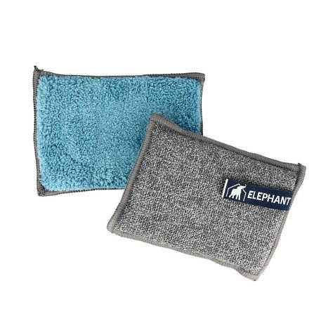 Éponge microfibre lavable multi-usages - Paquet de 2