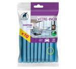 Chiffons vitres et inox Eléphant - Paquet de 10