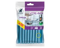 Putzlappen für Glas und Edelstahl Elefant - Packung mit 10