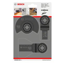 Standard Carpentry Kit 3 Accessories for Bosch Professional Starlock Multi-Function Tools