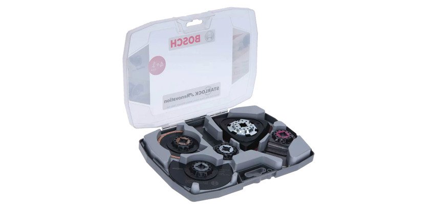 Coffret de 8 accessoires pour outils oscillants multi-fonctions Starlock Bosch Professional