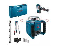 Laser rotatif GRL 400 H Set Bosch Professional + Cellule de réception LR 1 + Trépied BT 152 + Mire GR 2400