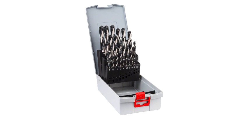 Coffret ProBox de 25 forêts à métaux à hélices HSS PointTeQ Bosch Professional