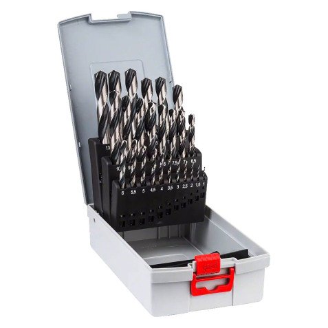 Coffret ProBox de 25 forêts à métaux à hélices HSS PointTeQ Bosch Professional