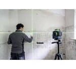 Laser Lignes Bosch Professional GLL 12V-100-33 CG + pince DK 20 + Batterie GBA 12V 4.0Ah