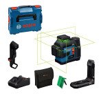 Laser Lignes Bosch Professional GLL 12V-100-33 CG + pince DK 20 + Batterie GBA 12V 4.0Ah