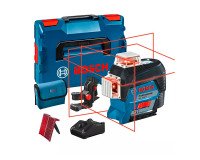 Laser Lignes Bosch Professional GLL 3-80 C + Support BM 1 + Batterie GBA 12V 2.0Ah