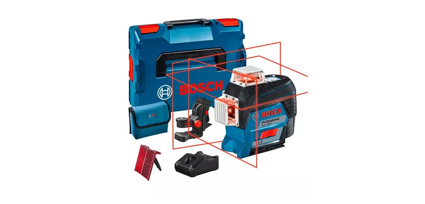 Laser Lines Bosch Professional GLL 3-80 C + BM 1 Mount + Battery GBA 12V 2.0Ah