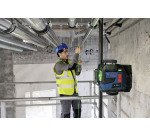 Laser Lignes Bosch Professional GLL 12V-100-33 CG + pince DK 20 + Batterie GBA 12V 4.0Ah