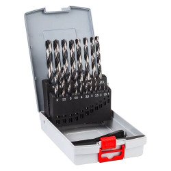 Kit de 19 forêts à hélice HSS PointTeQ Bosch