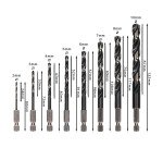 Coffret de 8 forets à hélices Bosch PRO Metal HSS-G Impact