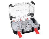 Koffer met gatenzagen Bosch PRO Multi Materiaal PC Plus, 9-delig