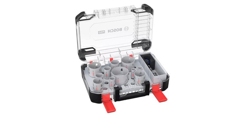 Coffret de scies trépans Bosch PRO Multi Matière PC Plus, 14 pièces