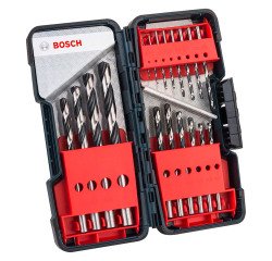 Coffret Toughbox de 18 forêts à hélice HSS Bosch PointTeQ (1 - 10 mm)