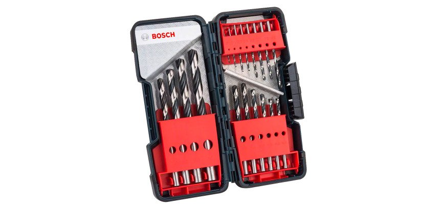 Coffret Toughbox de 18 forêts à hélice HSS Bosch PointTeQ (1 - 10 mm)