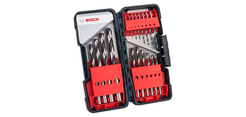 Coffret Toughbox de 18 forêts à hélice HSS Bosch PointTeQ (1 - 10 mm)