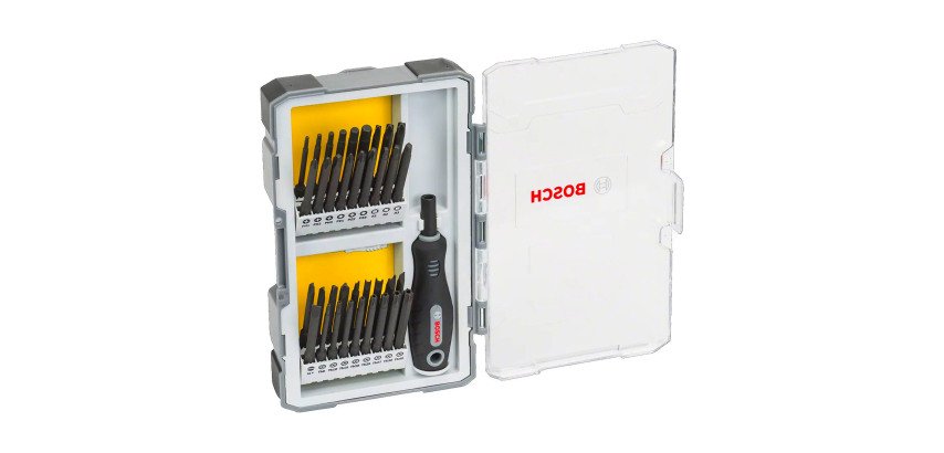 Coffret de vissage Bosch Extra Hard avec poignée, 37 pièces