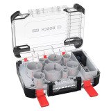 Coffret de scies trépans Bosch PRO Multi Matière PC Plus, 11 pièces