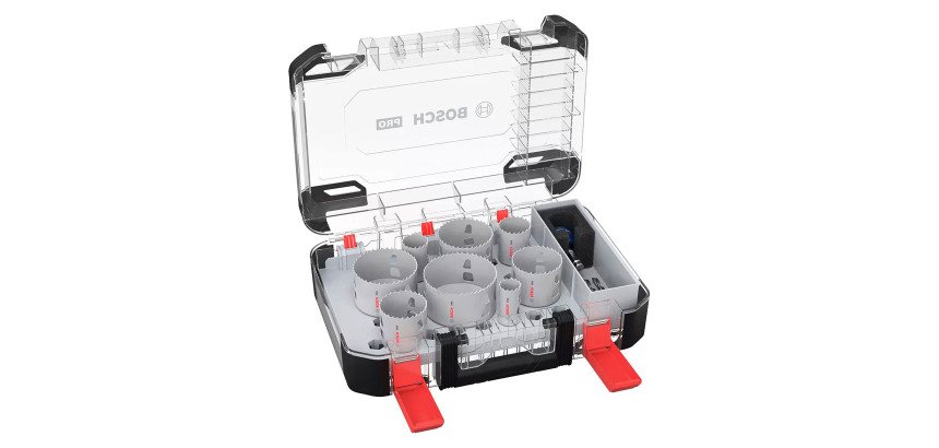 Coffret de scies trépans Bosch PRO Multi Matière PC Plus, 11 pièces