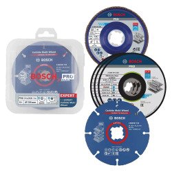 Coffret de coupe et de meulage Bosch Professional pour petites meuleuses angulaires