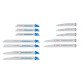 Kit de 12 lames PRO Démolition pour scie sabre Bosch Professional