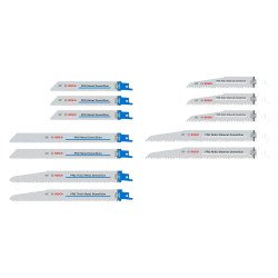 Kit de 12 lames PRO Démolition pour scie sabre Bosch Professional
